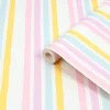 GoodHome Multi Striped Design Smooth Wallpaper -Rust-Oleum Shop goodhome multi striped design smooth wallpaper5059340446530 36c
