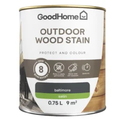 GoodHome Outdoor Baltimore Satin Quick Dry Wood Stain, 750ml 9 GoodHome Outdoor Baltimore Satin Quick Dry Wood Stain, 750ml -Rust-Oleum Shop goodhome outdoor baltimore satin quick dry wood stain 750ml5059340297439 02c