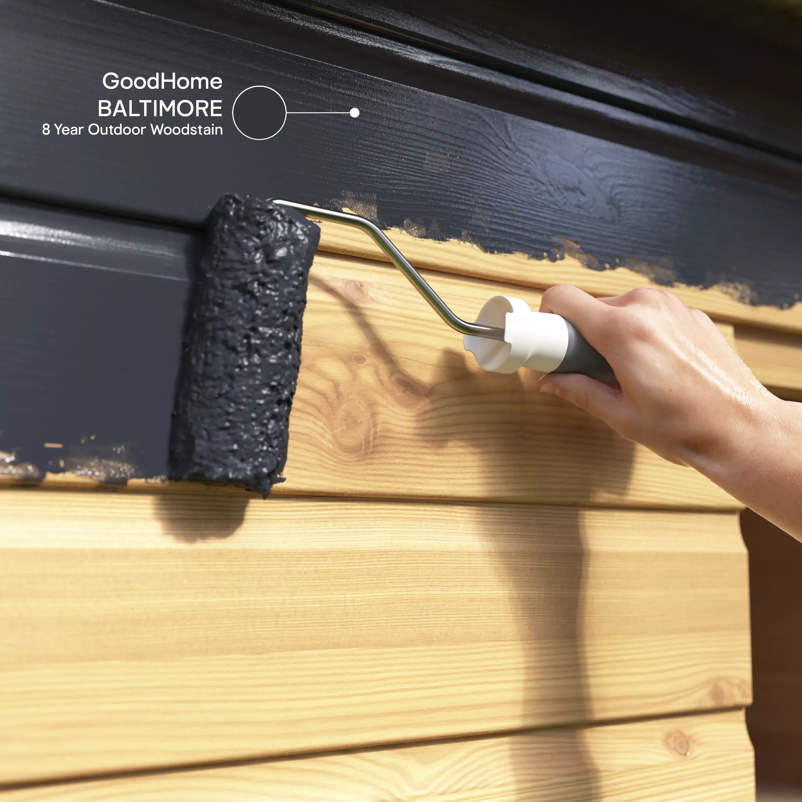 GoodHome Outdoor Baltimore Satin Quick Dry Wood Stain, 750ml 7 GoodHome Outdoor Baltimore Satin Quick Dry Wood Stain, 750ml - Image 5