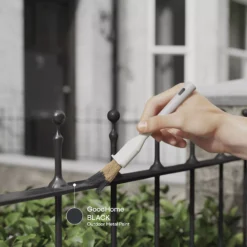 GoodHome Outdoor Black Satinwood Exterior Metal Paint, 750ml Tin -Rust-Oleum Shop goodhome outdoor black satinwood exterior metal paint 750ml tin5059340296050 19i EN 2022