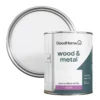 GoodHome Pure Brilliant White Satinwood Metal & Wood Paint, 750ml -Rust-Oleum Shop goodhome pure brilliant white satinwood metal wood paint 750ml5059340285269 21c