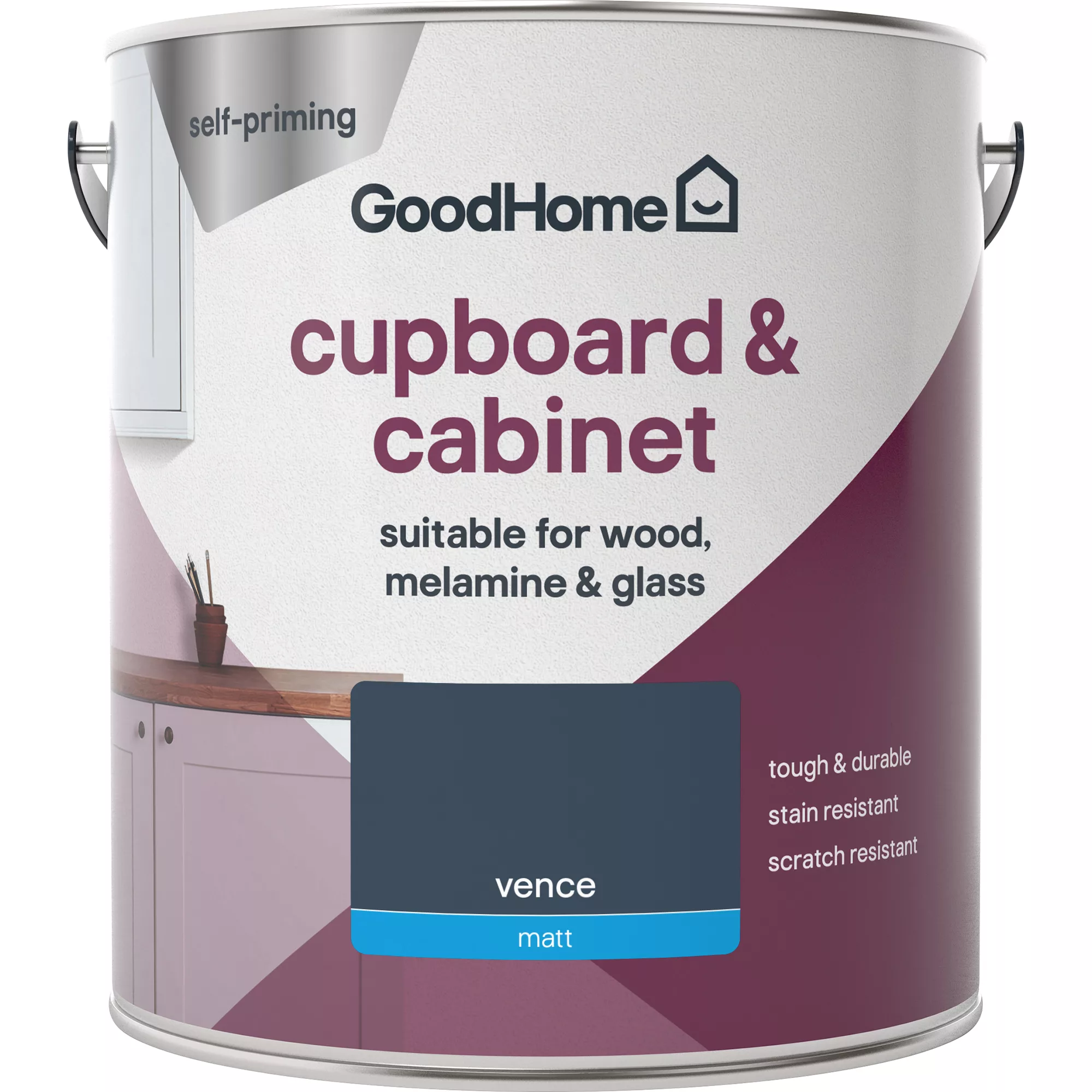 GoodHome Renovation Vence Matt Cupboard & Cabinet Paint, 2L 4 GoodHome Renovation Vence Matt Cupboard & Cabinet Paint, 2L - Image 2