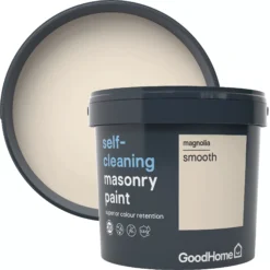 GoodHome Self-cleaning Magnolia Smooth Matt Masonry Paint, 5L -Rust-Oleum Shop goodhome self cleaning magnolia smooth matt masonry paint 5l3663602521174 37c