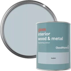 GoodHome Toulon Gloss Metal & Wood Paint, 750ml