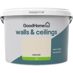 GoodHome Walls & Ceilings Cancun Silk Emulsion Paint, 2.5L -Rust-Oleum Shop goodhome walls ceilings cancun silk emulsion paint 2 5l3663602594024 02c