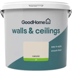 GoodHome Walls & Ceilings Cancun Silk Emulsion Paint, 5L -Rust-Oleum Shop goodhome walls ceilings cancun silk emulsion paint 5l3663602594031 02c