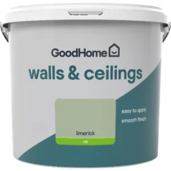 GoodHome Walls & Ceilings Limerick Silk Emulsion Paint, 5L -Rust-Oleum Shop goodhome walls ceilings limerick silk emulsion paint 5l5059340272870 02c