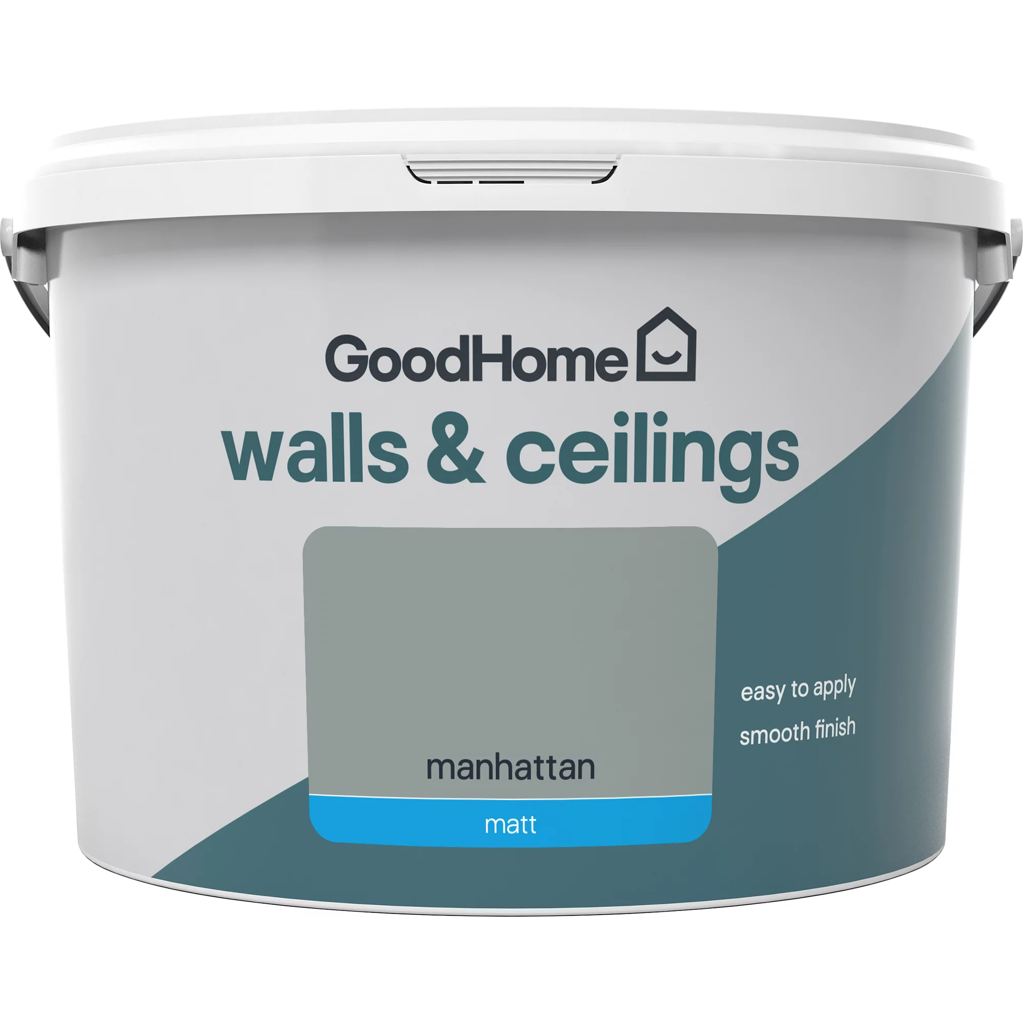 GoodHome Walls & Ceilings Manhattan Matt Emulsion Paint, 2.5L 3 GoodHome Walls & Ceilings Manhattan Matt Emulsion Paint, 2.5L - Image 2