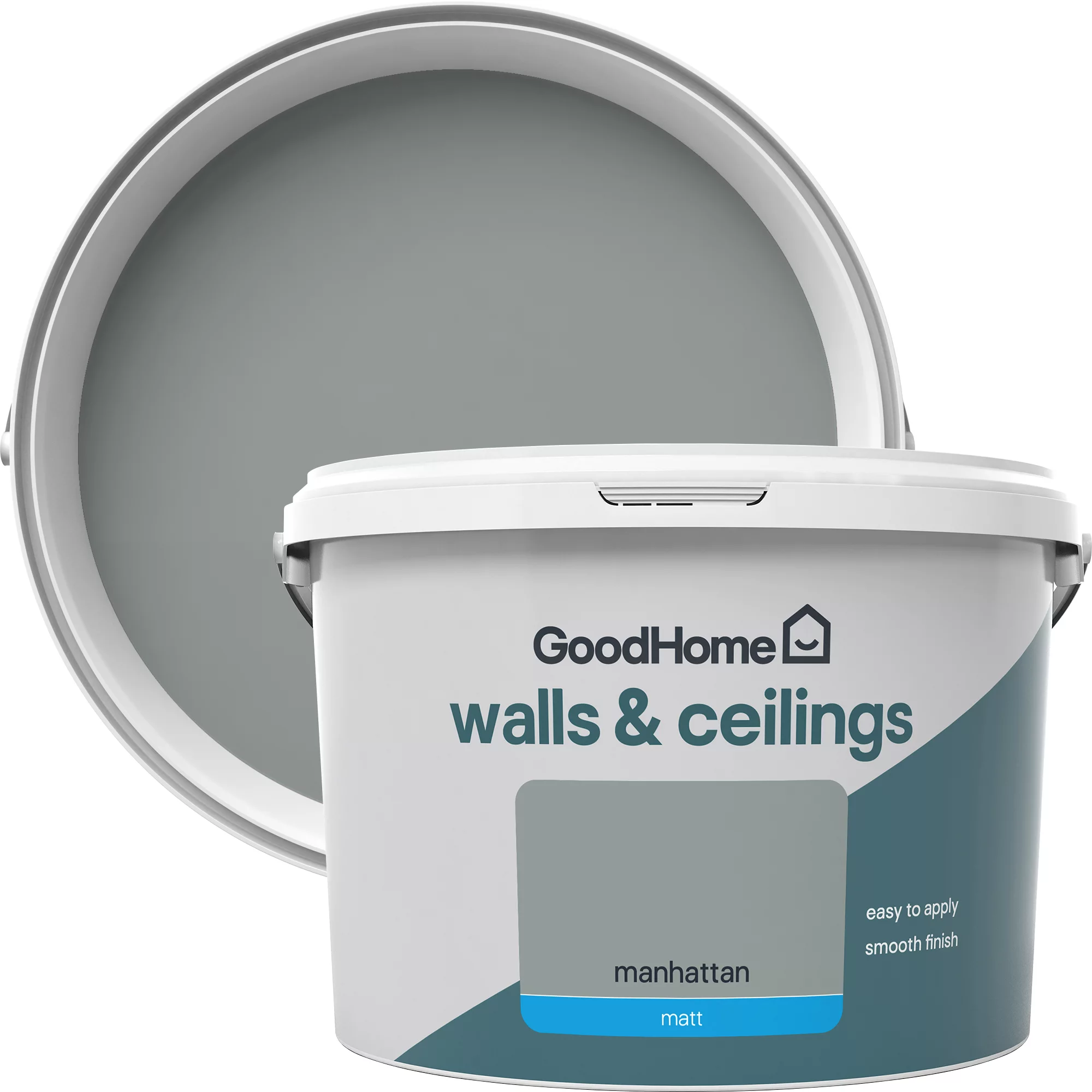GoodHome Walls & Ceilings Manhattan Matt Emulsion Paint, 2.5L 2 GoodHome Walls & Ceilings Manhattan Matt Emulsion Paint, 2.5L