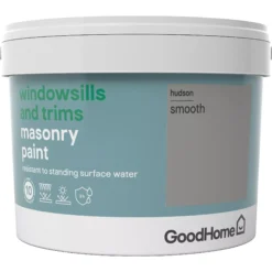 GoodHome Windowsills & Trims Hudson Smooth Matt Masonry Paint, 2.5L 9 GoodHome Windowsills & Trims Hudson Smooth Matt Masonry Paint, 2.5L -Rust-Oleum Shop goodhome windowsills trims hudson smooth matt masonry paint 2 5l3663602520702 08c bq