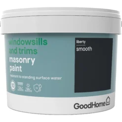 GoodHome Windowsills & Trims Liberty Smooth Matt Masonry Paint, 2.5L -Rust-Oleum Shop goodhome windowsills trims liberty smooth matt masonry paint 2 5l3663602520542 08c bq