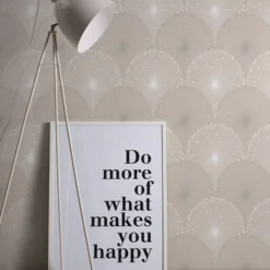 GoodHome Zamia Beige Art Deco Silver Effect Textured Wallpaper -Rust-Oleum Shop goodhome zamia beige art deco silver effect textured wallpaper3663602561071 01i bq