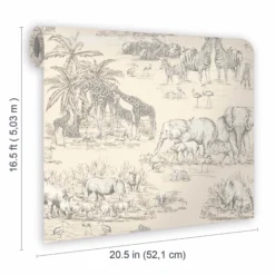 GoodHome Zircon Cream Watering Hole Metallic Effect Smooth Wallpaper -Rust-Oleum Shop goodhome zircon cream watering hole metallic effect smooth wallpaper3663602020325 02t