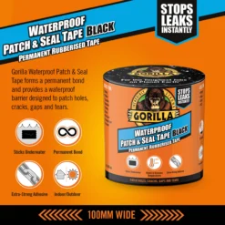 Gorilla Waterproof Patch & Seal Tape (L)3m (W)101.6mm -Rust-Oleum Shop gorilla waterproof patch seal tape l 3m w 101 6mm5704947006235 01i