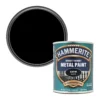 Hammerite Black Satinwood Metal Paint, 750ml -Rust-Oleum Shop hammerite black satinwood metal paint 750ml5011867010885 02c bq