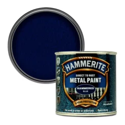Hammerite Blue Hammered Effect Multi-surface Exterior Metal Paint, 250ml