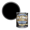 Hammerite Ultima Black Matt Multi-surface Exterior Metal Paint, 750ml -Rust-Oleum Shop hammerite ultima black matt multi surface exterior metal paint 750ml5010212651933 02c bq