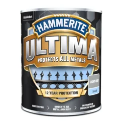 Hammerite Ultima Light Grey Mid Sheen Garden Metal Paint, 750ml Tin -Rust-Oleum Shop hammerite ultima light grey mid sheen garden metal paint 750ml tin5010212651896 08c bq