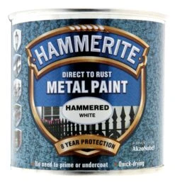 Rust-Oleum Shop -Rust-Oleum Shop hammerite white hammered effect exterior metal paint 250ml5011867242019 08c bq