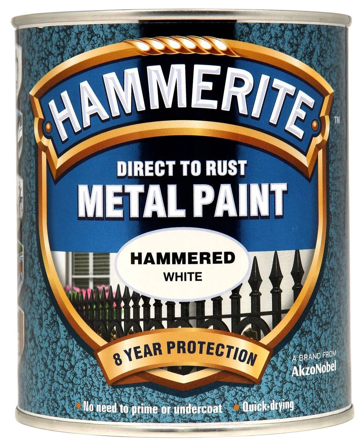 Hammerite White Hammered Effect Exterior Metal Paint, 750ml 4 Hammerite White Hammered Effect Exterior Metal Paint, 750ml - Image 2