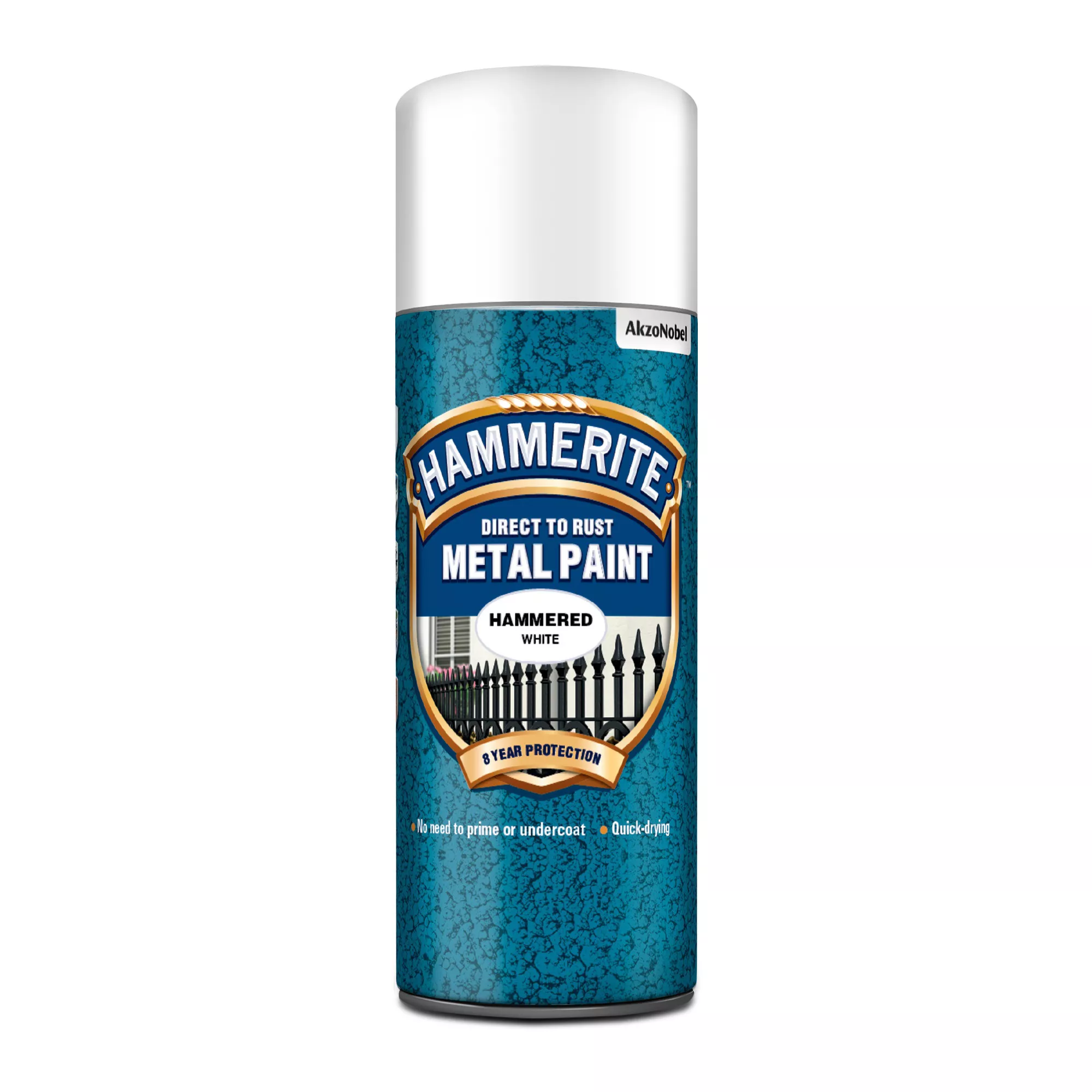 Hammerite White Hammered Effect Spray Paint, 400ml 3 Hammerite White Hammered Effect Spray Paint, 400ml