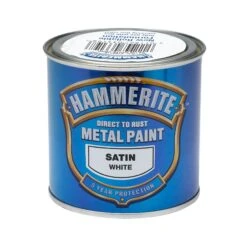 Hammerite White Satinwood Metal Paint, 250ml -Rust-Oleum Shop hammerite white satinwood metal paint 250ml5011867033198 08c bq
