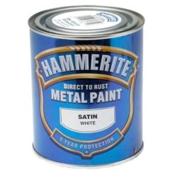 Hammerite White Satinwood Metal Paint, 750ml -Rust-Oleum Shop hammerite white satinwood metal paint 750ml5011867034508 08c bq