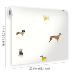 Joules Cream Harbour Dog Smooth Wallpaper -Rust-Oleum Shop joules cream harbour dog smooth wallpaper5011583526608 02t bq