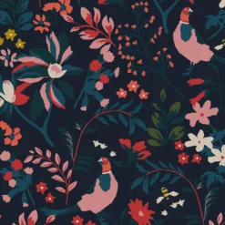 Joules Fields Edge Navy Floral Smooth Wallpaper -Rust-Oleum Shop joules fields edge navy floral smooth wallpaper5011583526844 37c bq