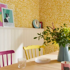 Joules Yellow Ditsy Floral Smooth Wallpaper -Rust-Oleum Shop joules yellow ditsy floral smooth wallpaper5011583526066 20i bq