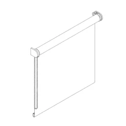 Kitchen & Bathroom Blinds Corded Plain Grey Blackout Roller Blind (W)180cm (L)180cm -Rust-Oleum Shop kitchen bathroom blinds corded plain grey blackout roller blind w 180cm l 180cm5059340459325 03t