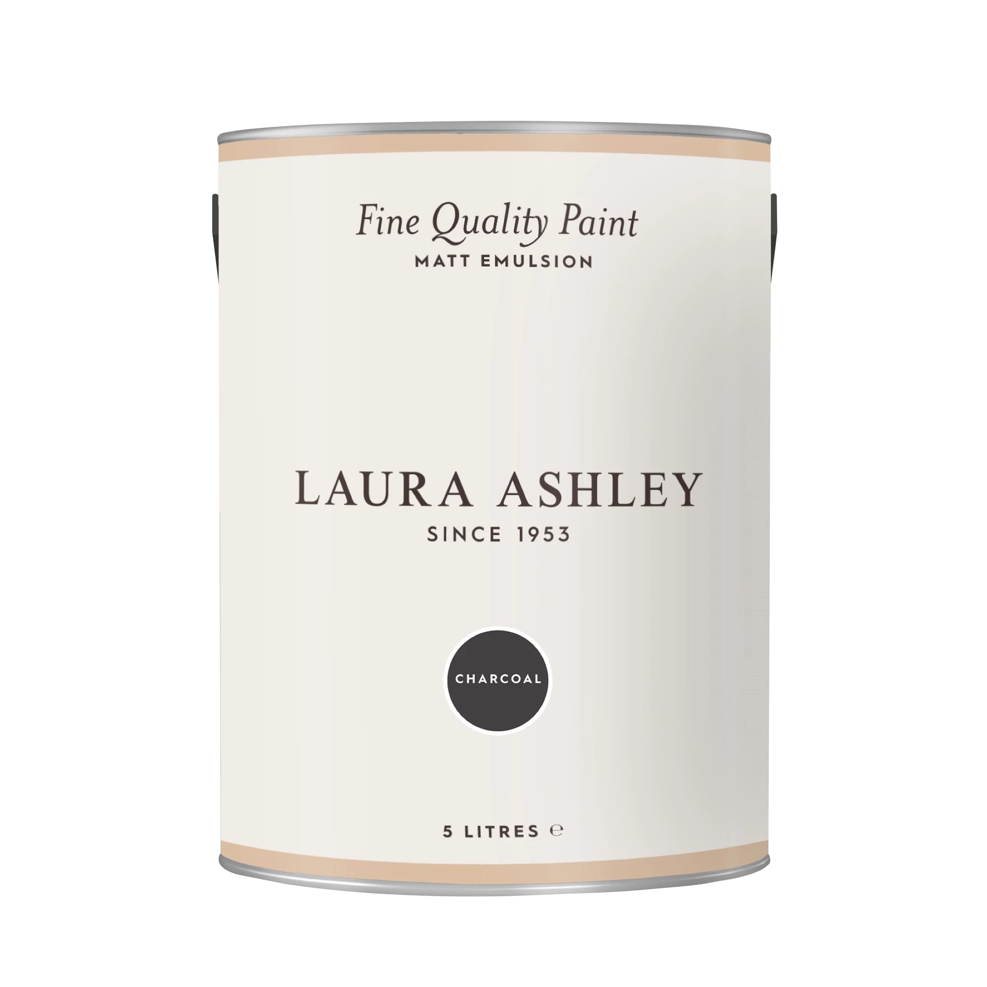 Laura Ashley Charcoal Matt Emulsion Paint, 5L 4 Laura Ashley Charcoal Matt Emulsion Paint, 5L - Image 2