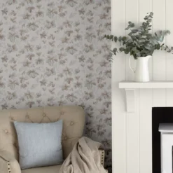 Laura Ashley Country Charm Natural Leaves Smooth Wallpaper -Rust-Oleum Shop laura ashley country charm natural leaves smooth wallpaper5011583524239 31i bq