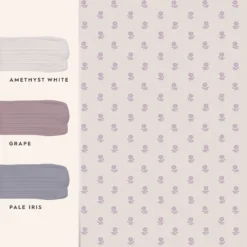 Laura Ashley Daisy Purple, Pink Kids Smooth Wallpaper -Rust-Oleum Shop laura ashley daisy purple pink kids smooth wallpaper5011583546415 03t bq