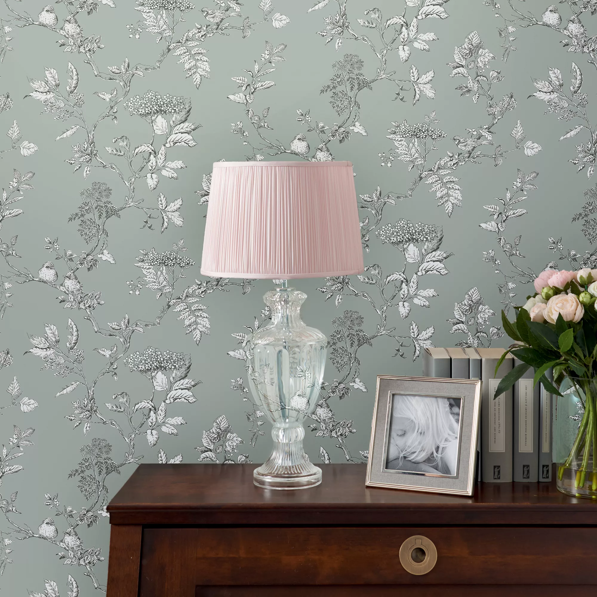 Laura Ashley Elderwood Duck Egg Floral Smooth Wallpaper 7 Laura Ashley Elderwood Duck Egg Floral Smooth Wallpaper - Image 5