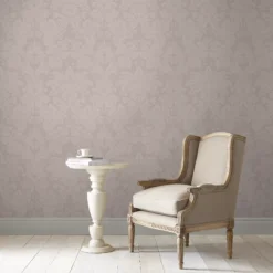Laura Ashley Martigues Sugared Violet Damask Smooth Wallpaper -Rust-Oleum Shop laura ashley martigues sugared violet damask smooth wallpaper5011583487138 21i bq