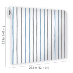Laura Ashley Painterly Stripe Blue, Grey & White Kids Smooth Wallpaper 15 Laura Ashley Painterly Stripe Blue, Grey & White Kids Smooth Wallpaper -Rust-Oleum Shop laura ashley painterly stripe blue grey white kids smooth wallpaper5011583546385 02t bq