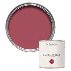 Laura Ashley Pale Cranberry Matt Emulsion Paint, 2.5L