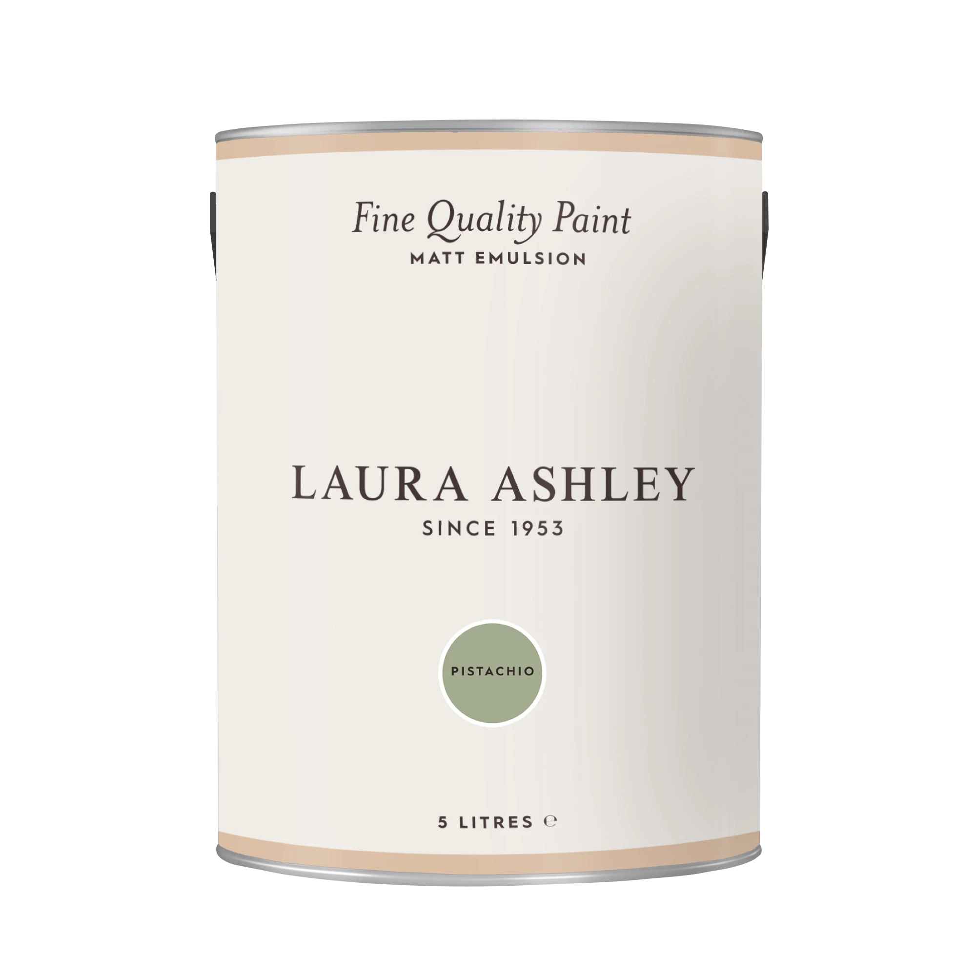 Laura Ashley Pistachio Matt Emulsion Paint, 5L 4 Laura Ashley Pistachio Matt Emulsion Paint, 5L - Image 2