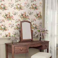 Laura Ashley Rosemore Pale Sable Floral Smooth Wallpaper -Rust-Oleum Shop laura ashley rosemore pale sable floral smooth wallpaper5011583486476 20i bq