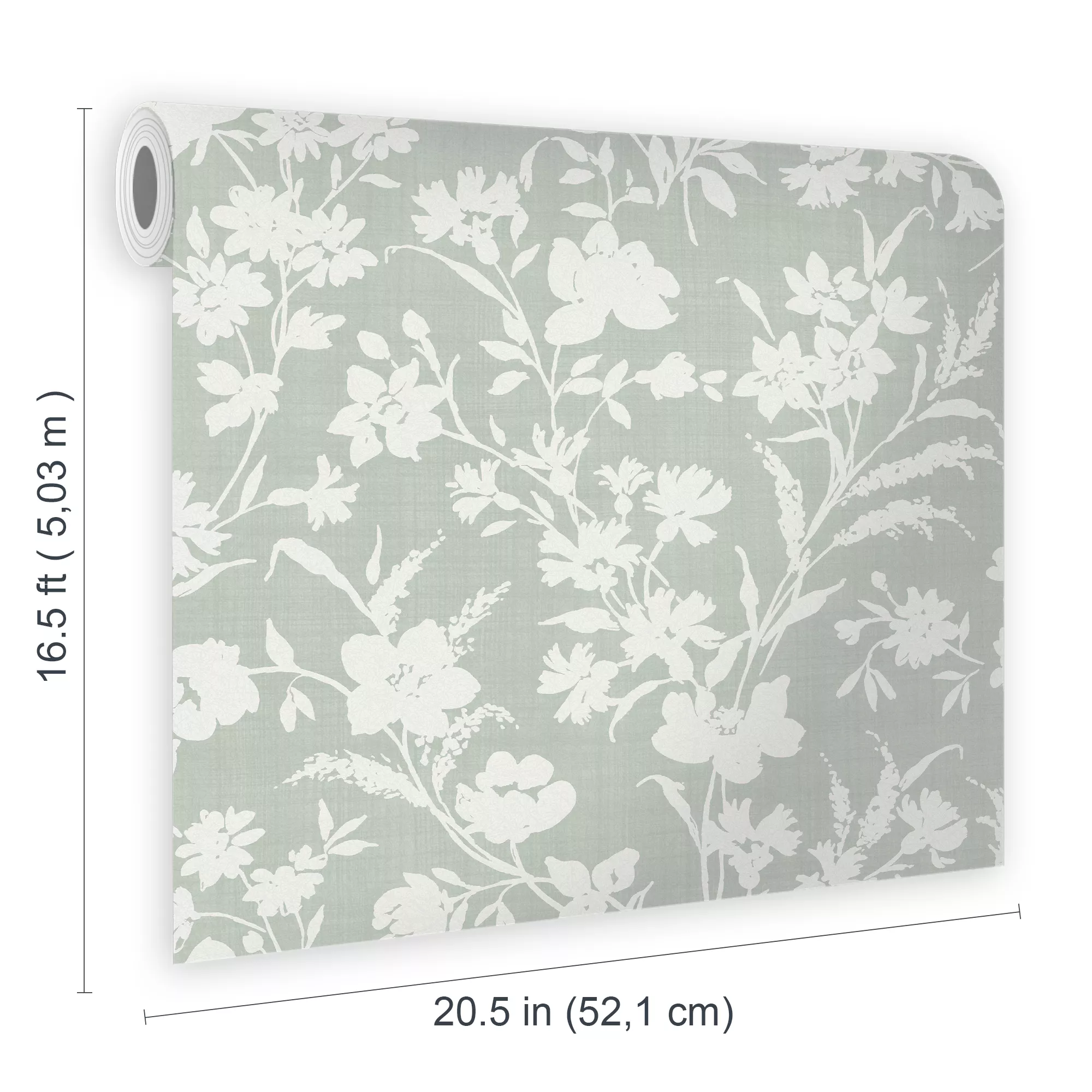 Laura Ashley Rye Sage Floral Smooth Wallpaper 9 Laura Ashley Rye Sage Floral Smooth Wallpaper - Image 7