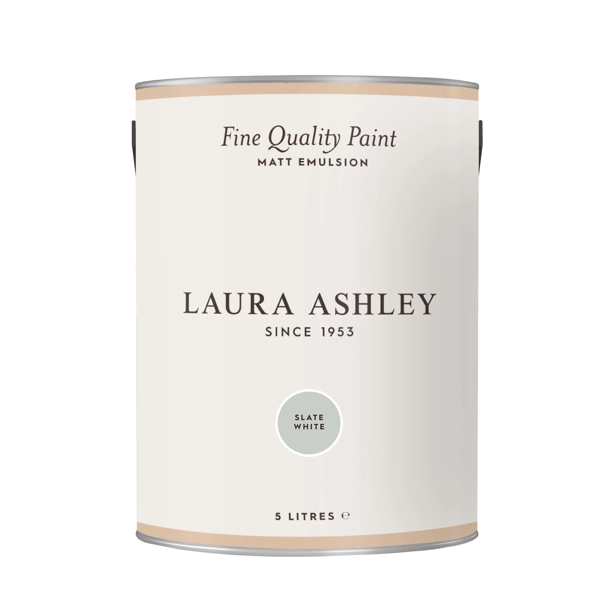 Laura Ashley Slate White Matt Emulsion Paint, 5L 4 Laura Ashley Slate White Matt Emulsion Paint, 5L - Image 2