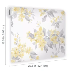 Laura Ashley Sunshine Apple Blossom Smooth Wallpaper -Rust-Oleum Shop laura ashley sunshine apple blossom smooth wallpaper5011583467420 02t bq