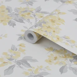 Laura Ashley Sunshine Apple Blossom Smooth Wallpaper -Rust-Oleum Shop laura ashley sunshine apple blossom smooth wallpaper5011583467420 36c bq