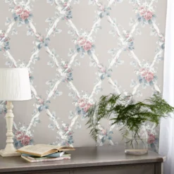 Laura Ashley Timeless Elegance Grey Floral Smooth Wallpaper -Rust-Oleum Shop laura ashley timeless elegance grey floral smooth wallpaper5011583493078 21i bq