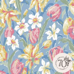 Laura Ashley Tulips Blue Floral Smooth Wallpaper 11 Laura Ashley Tulips Blue Floral Smooth Wallpaper -Rust-Oleum Shop laura ashley tulips blue floral smooth wallpaper5011583545906 02c bq
