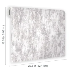 Laura Ashley Whinfell Moonbeam Metallic Effect Industrial Smooth Wallpaper -Rust-Oleum Shop laura ashley whinfell moonbeam metallic effect industrial smooth wallpaper5011583486988 02t bq