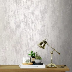 Laura Ashley Whinfell Moonbeam Metallic Effect Industrial Smooth Wallpaper -Rust-Oleum Shop laura ashley whinfell moonbeam metallic effect industrial smooth wallpaper5011583486988 21i bq