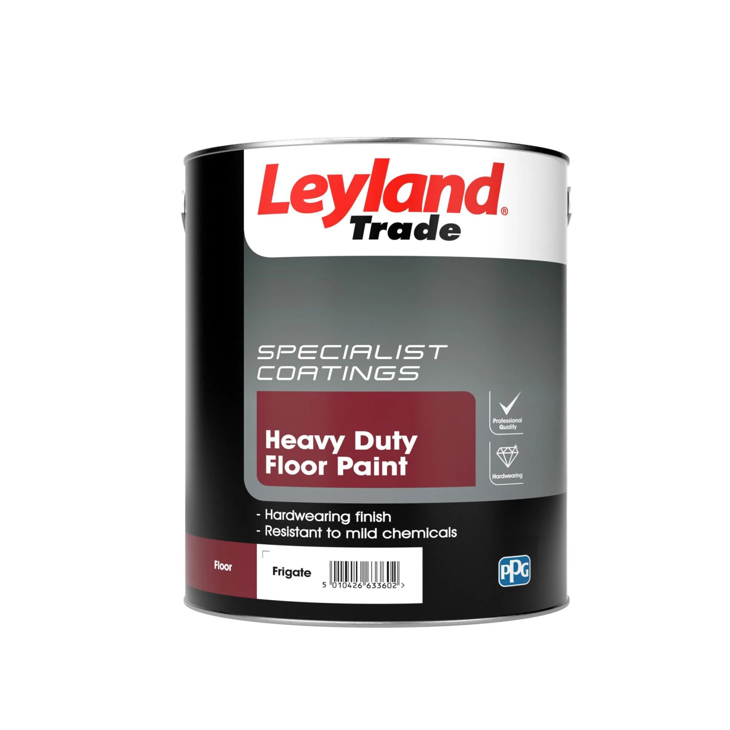 Leyland Trade Heavy Duty Frigate Grey Satinwood Floor Paint, 5L 3 Leyland Trade Heavy Duty Frigate Grey Satinwood Floor Paint, 5L