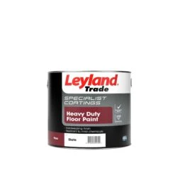 Leyland Trade Heavy Duty Slate Grey Satinwood Floor & Tile Paint, 2.5L